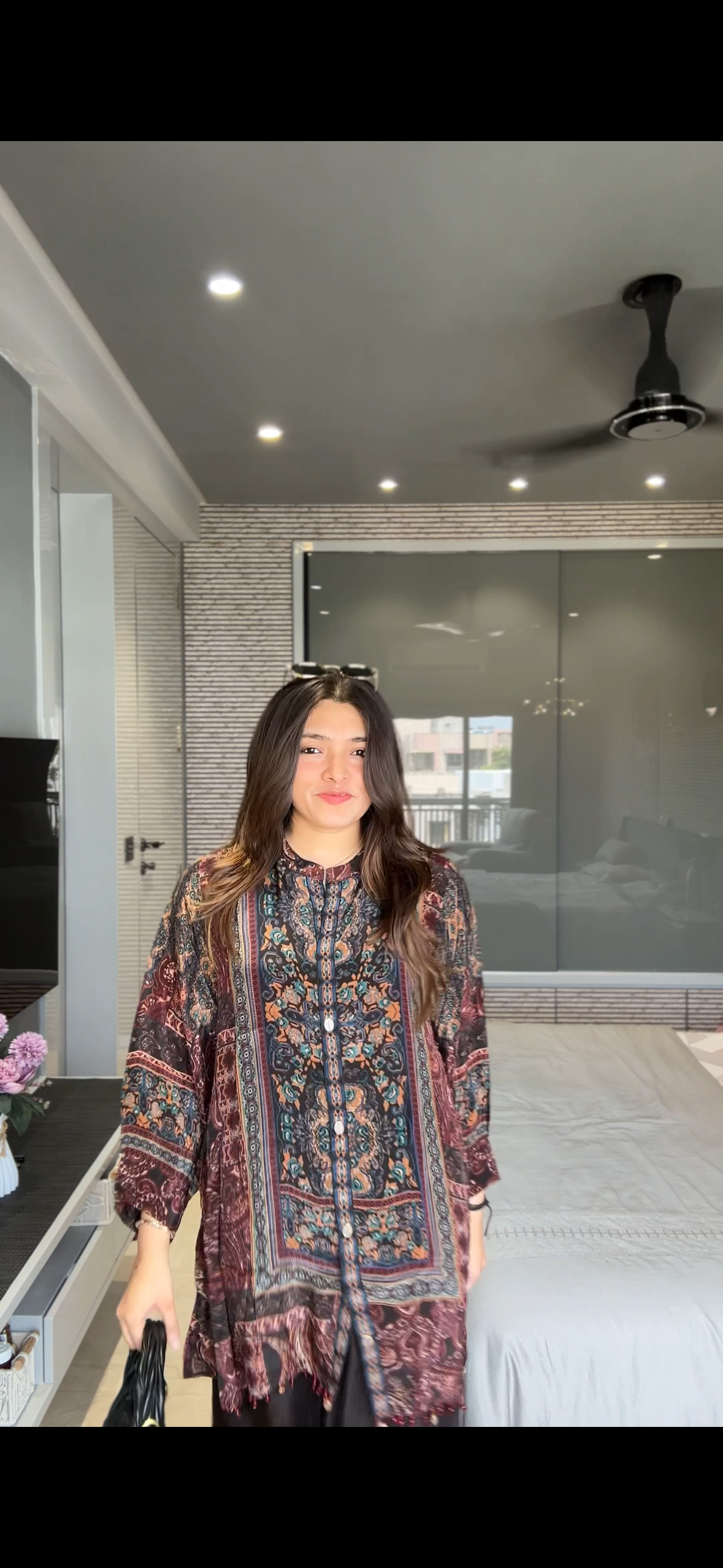 Muslin Silk Ajarak Print coordset
