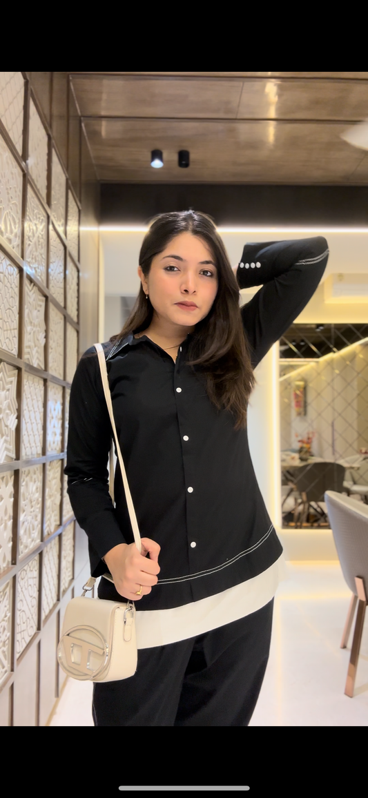 Denim Black Coordset