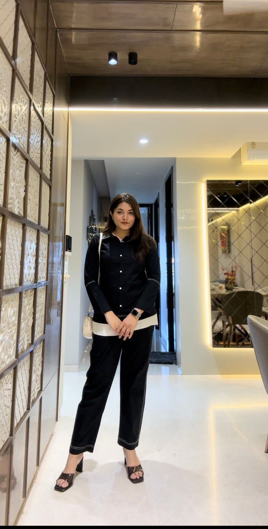 Denim Black Coordset