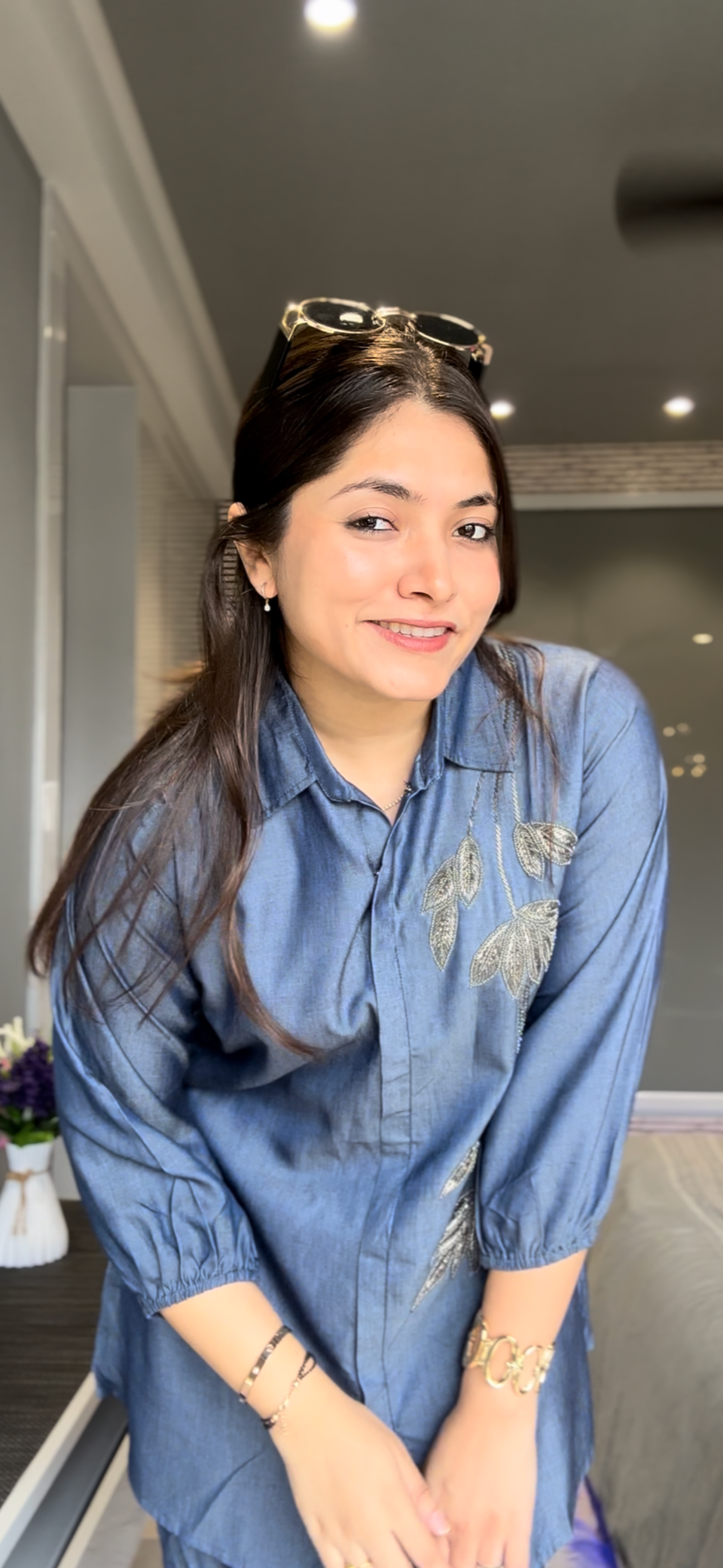 Denim work coordset