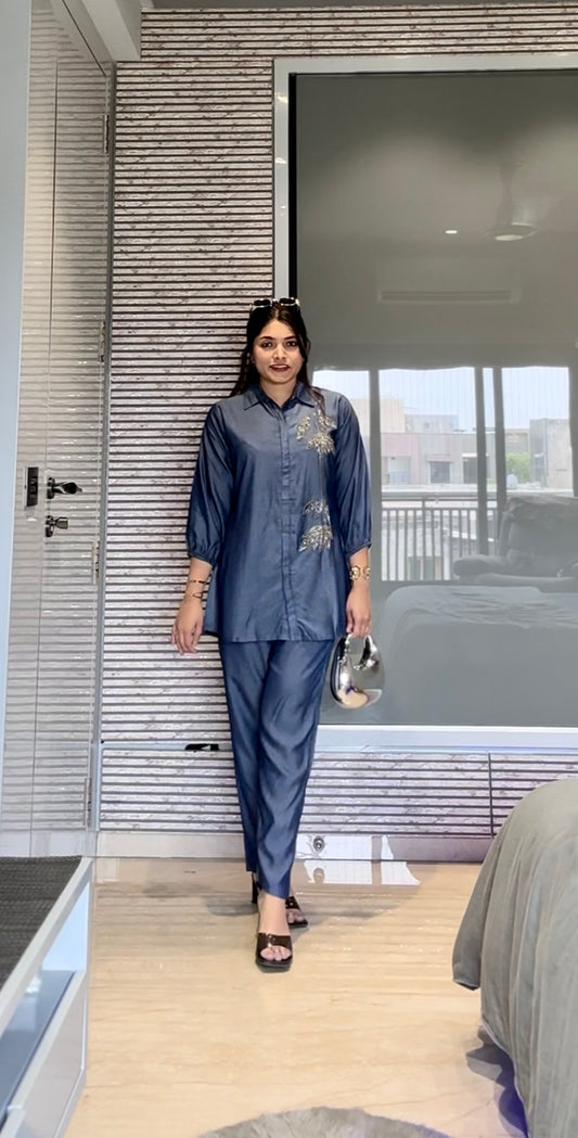 Denim work coordset